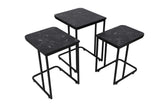 MASUTA DE CAFEA Ce Metal Zigo Table, Nuc, 46x49x41 cm - Maro Negru, SKU 974NMB1234