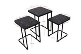 MASUTA DE CAFEA Ce Metal Zigo Table, Nuc, 46x49x41 cm - Maro Negru, SKU 974NMB1234