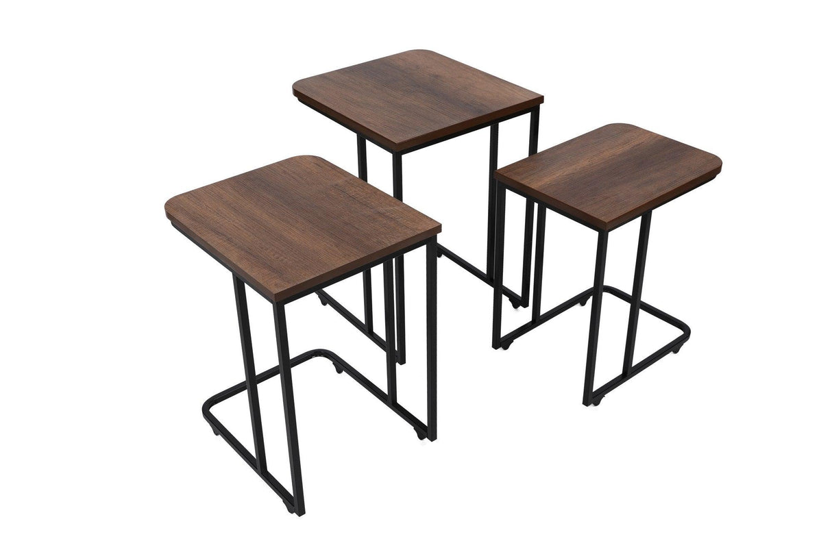 MASUTA DE CAFEA Ce Metal Zigo Table, Nuc, 46x49x41 cm - Nuc Negru, SKU 974NMB1234