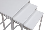 MASUTA DE CAFEA Ce Metal Zigo Table, Nuc, 46x49x41 cm - Alb, SKU 974NMB1234