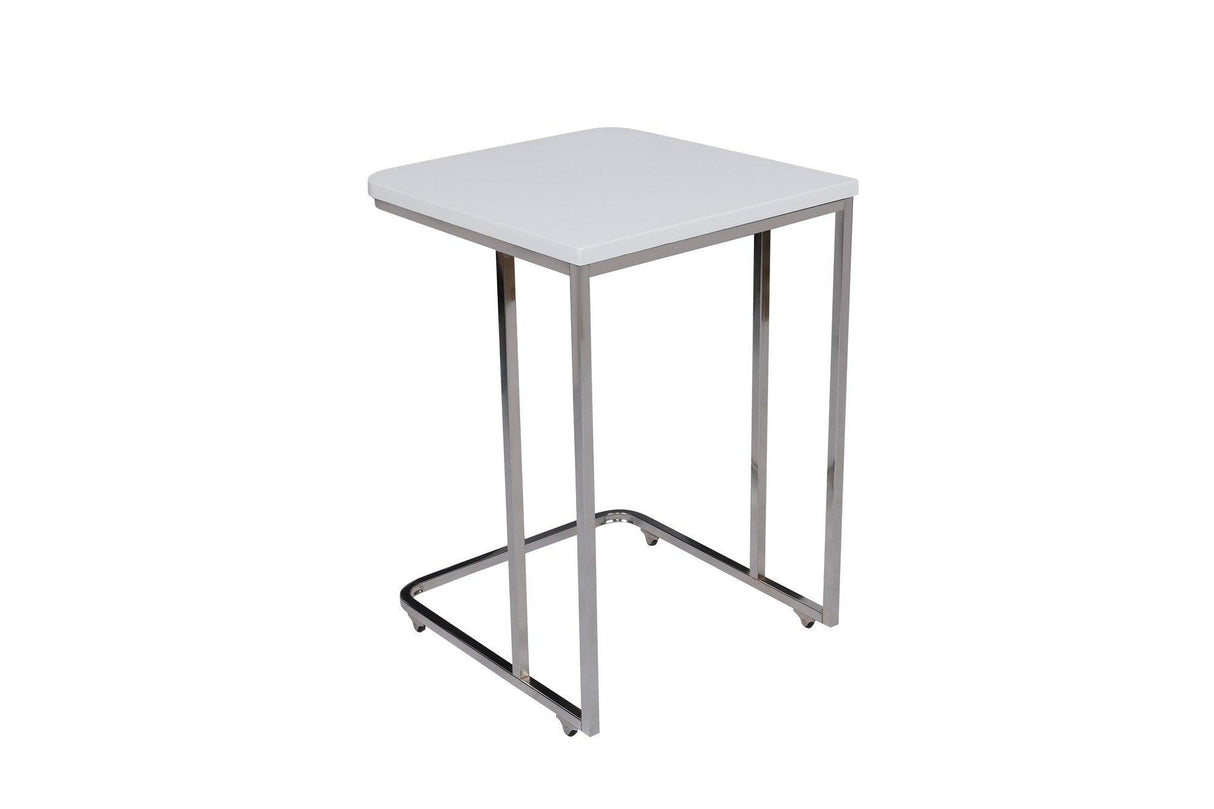 MASUTA DE CAFEA Ce Metal Zigo Table, Nuc, 46x49x41 cm - Alb, SKU 974NMB1234