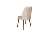 Set scaune (4 bucăți) Alfa V4 Chair Set (4 Pieces), Kaki, 50x90x49 cm - Cremă de nucă, SKU 974NMB1554