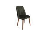 Set scaune (4 bucăți) Alfa V4 Chair Set (4 Pieces), Kaki, 50x90x49 cm - Nuc kaki, SKU 974NMB1554