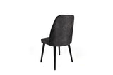 Set scaune (4 bucăți) Alfa V4 Chair Set (4 Pieces), Kaki, 50x90x49 cm - Negru Antracit, SKU 974NMB1554