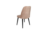 Set scaune (4 bucăți) Alfa V4 Chair Set (4 Pieces), Kaki, 50x90x49 cm - Bej Negru, SKU 974NMB1554
