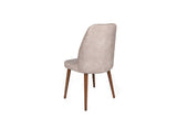 Set scaune (4 bucăți) Alfa V4 Chair Set (4 Pieces), Kaki, 50x90x49 cm - nurcă de nuc, SKU 974NMB1554