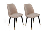 Set scaune (4 bucăți) Hugo V4 Chair Set (4 Pieces), Gri, 50x90x49 cm - Crem Negru Auriu, SKU 974NMB1591