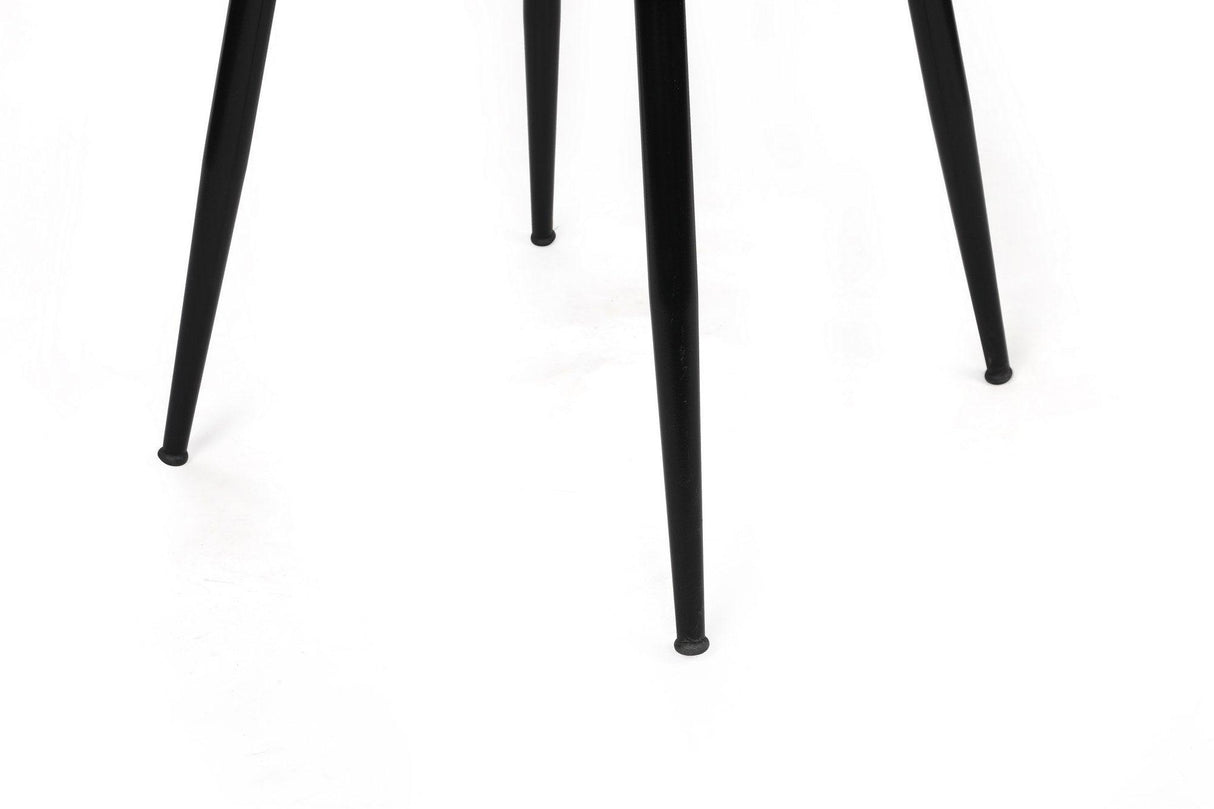 Set scaune (4 bucăți) Kuşaklı V4 Chair Set (4 Pieces), Crem, 43x82x43 cm - Crem Negru, SKU 974NMB1606