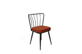 Set scaune (4 bucăți) Yıldız-1 Chair Set (4 Pieces), Albastru inchis, 42x82x43 cm - Rosu/Negru, SKU 974NMB1625