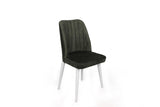 Set scaune (2 bucăți) Alfa Chair Set (2 Pieces), Kaki, 50x90x49 cm - Kaki Alb, SKU 974NMB1630