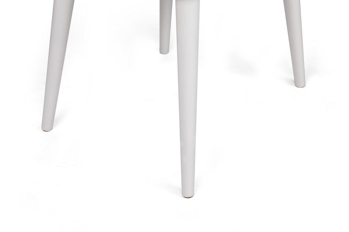 Set scaune (2 bucăți) Alfa Chair Set (2 Pieces), Kaki, 50x90x49 cm - Kaki Alb, SKU 974NMB1630
