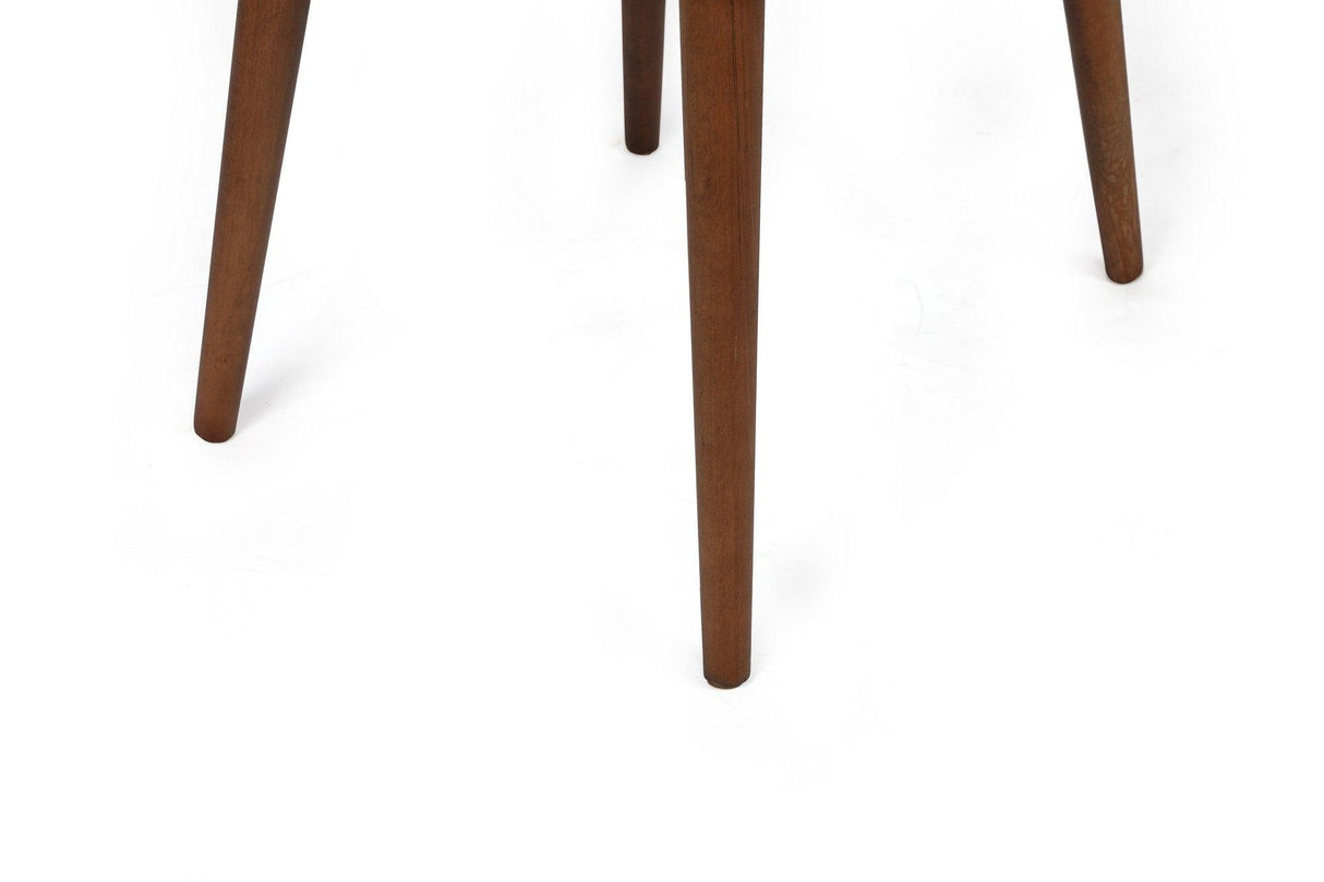 Set scaune (2 bucăți) Alfa Chair Set (2 Pieces), Kaki, 50x90x49 cm - Cremă de nucă, SKU 974NMB1630