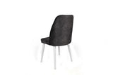 Set scaune (2 bucăți) Alfa Chair Set (2 Pieces), Kaki, 50x90x49 cm - Alb antracit, SKU 974NMB1630