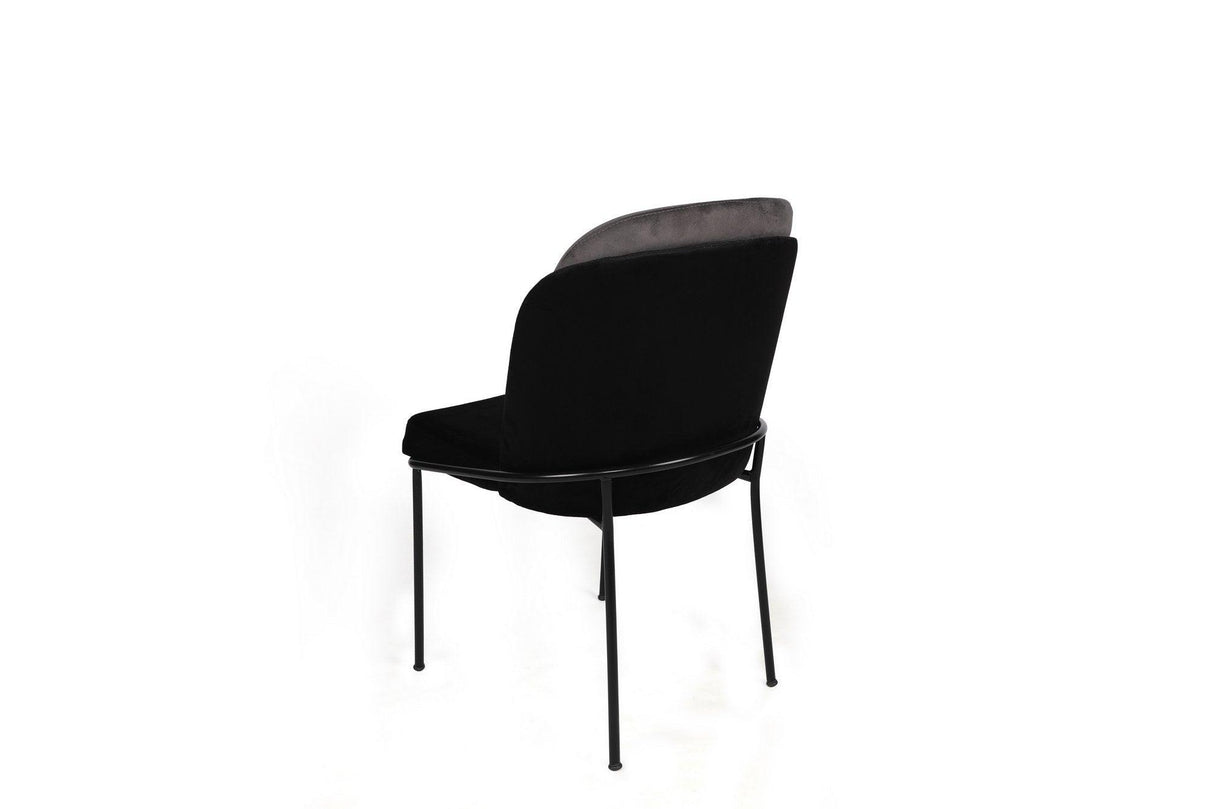Set scaune (2 bucăți) Dore Chair Set (2 Pieces), Muştar, 54x86x55 cm - Gri Negru, SKU 974NMB1651