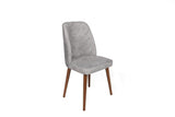 Set scaune (2 bucăți) Dallas Chair Set (2 Pieces), Bej, 50x90x49 cm - Nuc Gri, SKU 974NMB1653