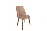 Set scaune (2 bucăți) Dallas Chair Set (2 Pieces), Bej, 50x90x49 cm - Bej Lemn, SKU 974NMB1653