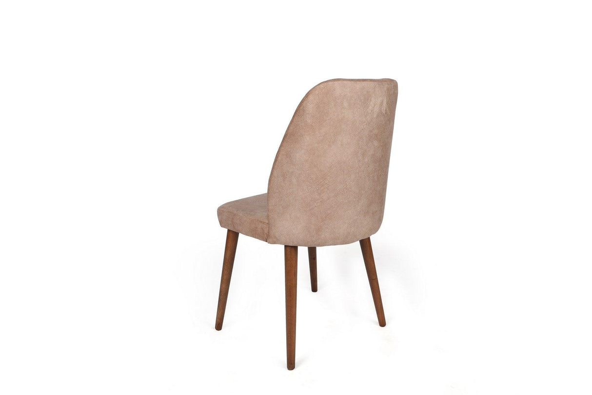 Set scaune (2 bucăți) Dallas Chair Set (2 Pieces), Bej, 50x90x49 cm - Bej Lemn, SKU 974NMB1653