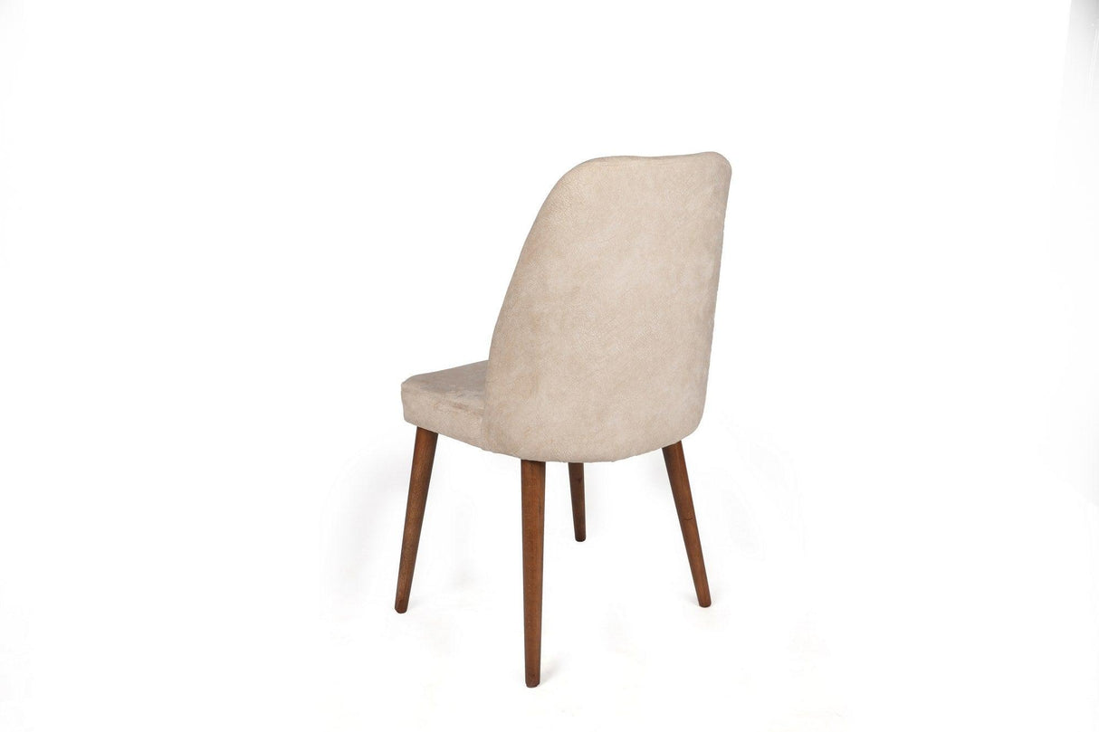 Set scaune (2 bucăți) Dallas Chair Set (2 Pieces), Bej, 50x90x49 cm - Nuc Bej, SKU 974NMB1653