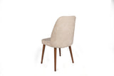 Set scaune (2 bucăți) Dallas Chair Set (2 Pieces), Bej, 50x90x49 cm - Nuc Bej, SKU 974NMB1653