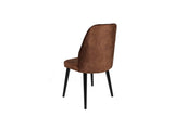 Set scaune (2 bucăți) Dallas Chair Set (2 Pieces), Bej, 50x90x49 cm - Maro Negru, SKU 974NMB1653