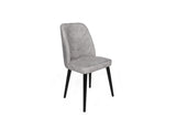 Set scaune (2 bucăți) Dallas Chair Set (2 Pieces), Bej, 50x90x49 cm - Gri Negru, SKU 974NMB1653