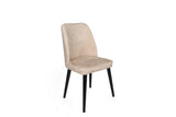 Set scaune (2 bucăți) Dallas Chair Set (2 Pieces), Bej, 50x90x49 cm - Bej Negru, SKU 974NMB1653