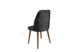 Set scaune (2 bucăți) Dallas Chair Set (2 Pieces), Bej, 50x90x49 cm - Maro antracit, SKU 974NMB1653