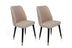 Set 2 scaune Hugo-367 V2, Crem - Negru - Auriu, 50x49x90 cm, SKU 974NMB1670, imagine 1