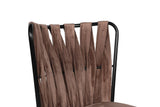 Set scaune (2 bucati) Kusakli Chair Set, 43 x 82 x 43 cm - Maro deschis Negru, SKU 974NMB1681