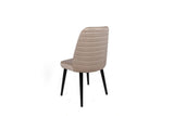 Set scaune (2 bucati) Bucatarie Sufragerie Tutku Chair  50 x 90 x 49 cm - Crem Negru, SKU 974NMB1683