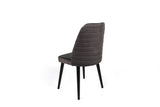Set scaune (2 bucati) Bucatarie Sufragerie Tutku Chair  50 x 90 x 49 cm - Negru Antracit, SKU 974NMB1683