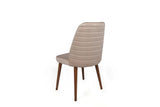 Set scaune (2 bucati) Bucatarie Sufragerie Tutku Chair  50 x 90 x 49 cm - Cremă de nucă, SKU 974NMB1683