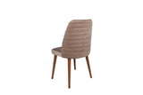 Set scaune (2 bucati) Bucatarie Sufragerie Tutku Chair  50 x 90 x 49 cm - Nuc Bej, SKU 974NMB1683