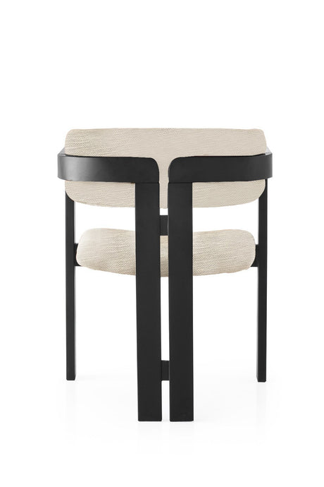 Scaun CO - 006, Gri deschis - Negru, 58x49x76 cm