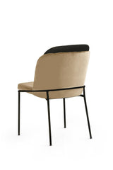 Set scaune Bucatarie Sufragerie (4 bucăți) DR Chair Set, 54 x 86 x 55 cm - Bej, SKU 974NMB1716