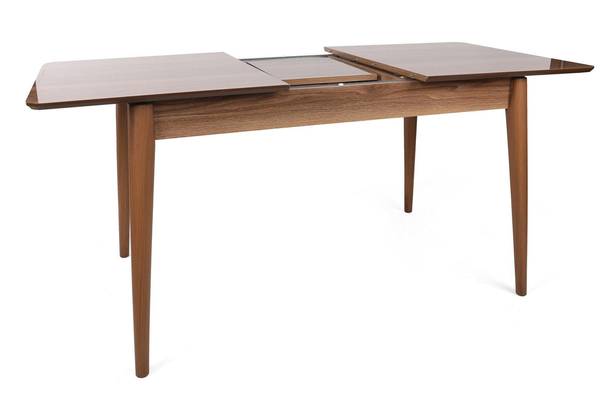 Masă Lotus - 1123, Nuc, 130x75x80 cm, SKU 974NMB1730