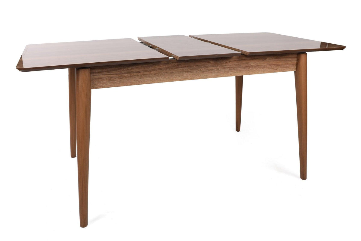 Masă Lotus - 1123, Nuc, 130x75x80 cm, SKU 974NMB1730