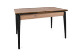 Masă Extensibila Sigma  Dining Table, Nuc, 130 x 80 x 80 cm - Nuc Negru, SKU 974NMB1732