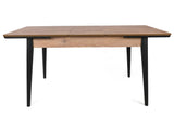 Masă Extensibila Sigma  Dining Table, Nuc, 130 x 80 x 80 cm - Nuc Negru, SKU 974NMB1732