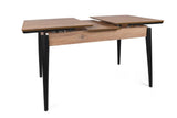 Masă Extensibila Sigma  Dining Table, Nuc, 130 x 80 x 80 cm - Nuc Negru, SKU 974NMB1732