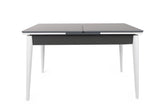 Masă Extensibila Sigma  Dining Table, Nuc, 130 x 80 x 80 cm - Alb antracit, SKU 974NMB1732