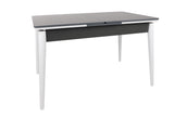Masă Extensibila Sigma  Dining Table, Nuc, 130 x 80 x 80 cm - Alb antracit, SKU 974NMB1732