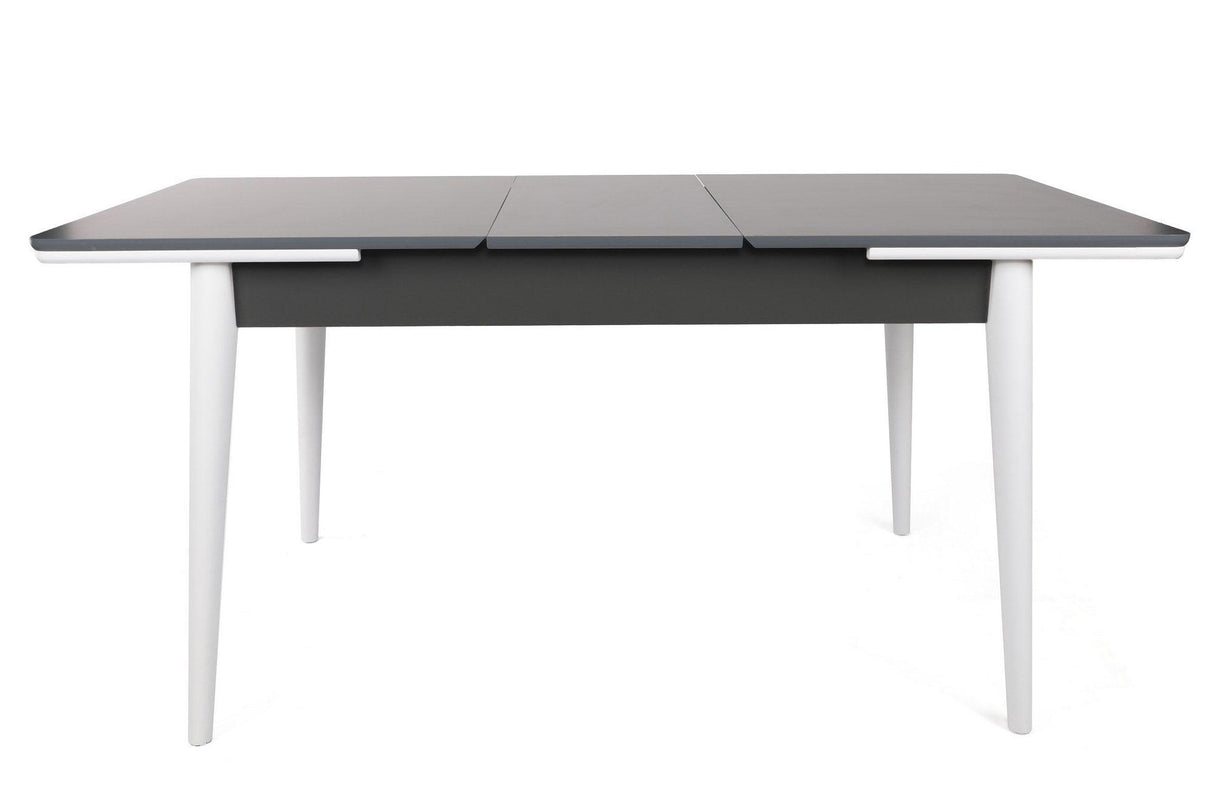 Masă Extensibila Sigma  Dining Table, Nuc, 130 x 80 x 80 cm - Alb antracit, SKU 974NMB1732