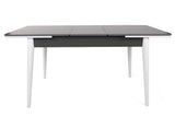 Masă Extensibila Sigma  Dining Table, Nuc, 130 x 80 x 80 cm - Alb antracit, SKU 974NMB1732