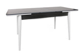 Masă Extensibila Sigma  Dining Table, Nuc, 130 x 80 x 80 cm - Alb antracit, SKU 974NMB1732