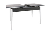 Masă Extensibila Sigma  Dining Table, Nuc, 130 x 80 x 80 cm - Alb antracit, SKU 974NMB1732