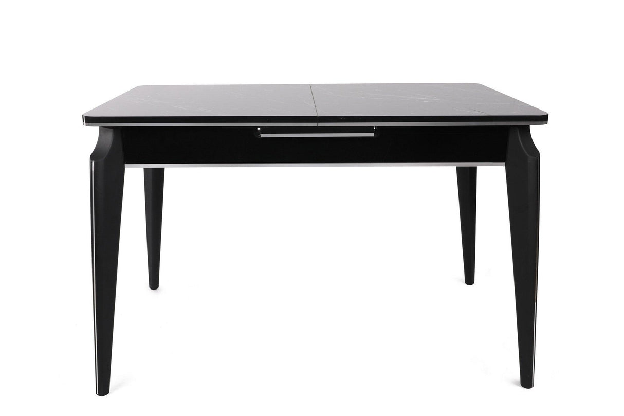 Masa Bucatarie Star Dining Table Extensibila, Gri, 120 x 75 x 79 cm - Negru, SKU 974NMB1735