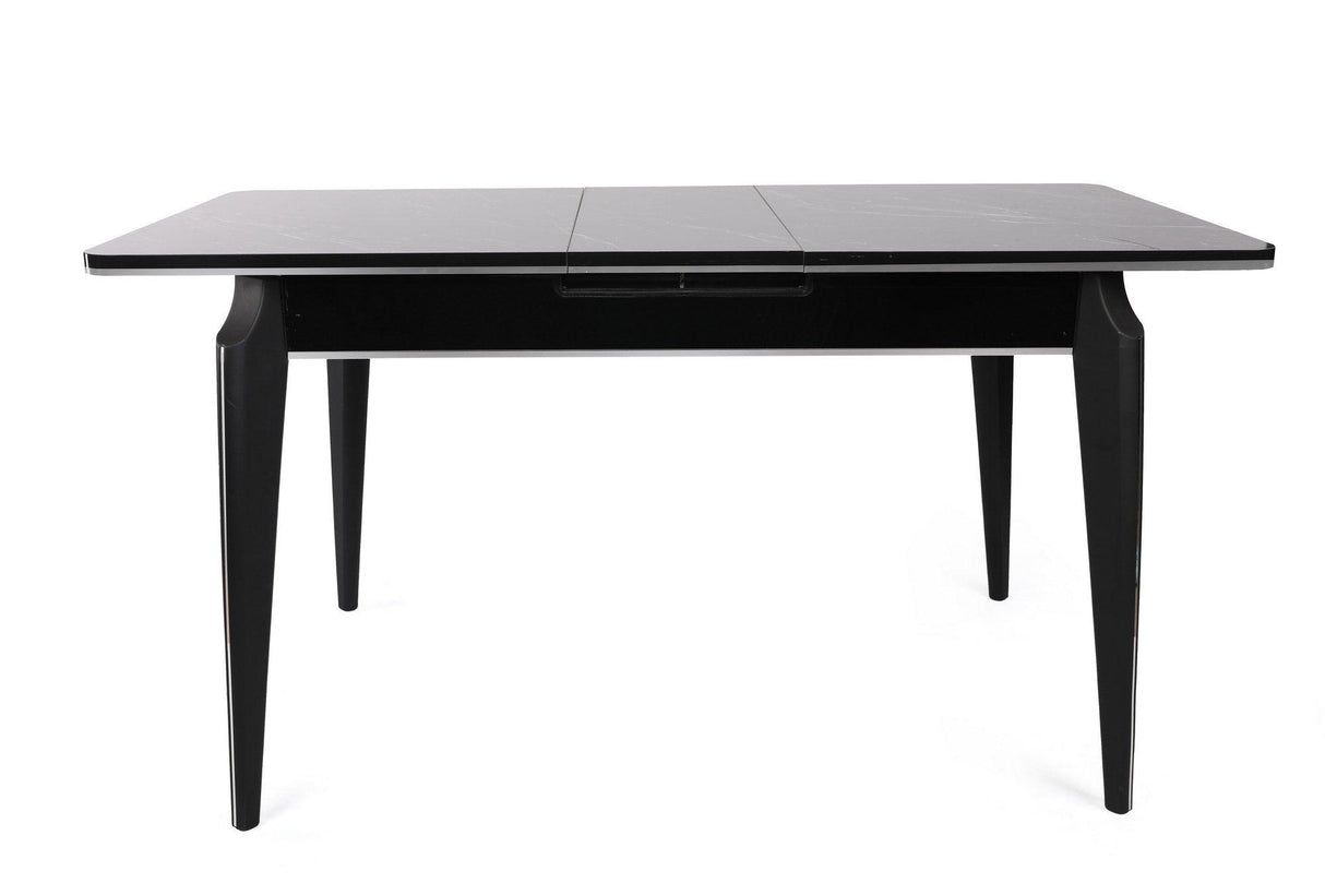 Masa Bucatarie Star Dining Table Extensibila, Gri, 120 x 75 x 79 cm - Negru, SKU 974NMB1735