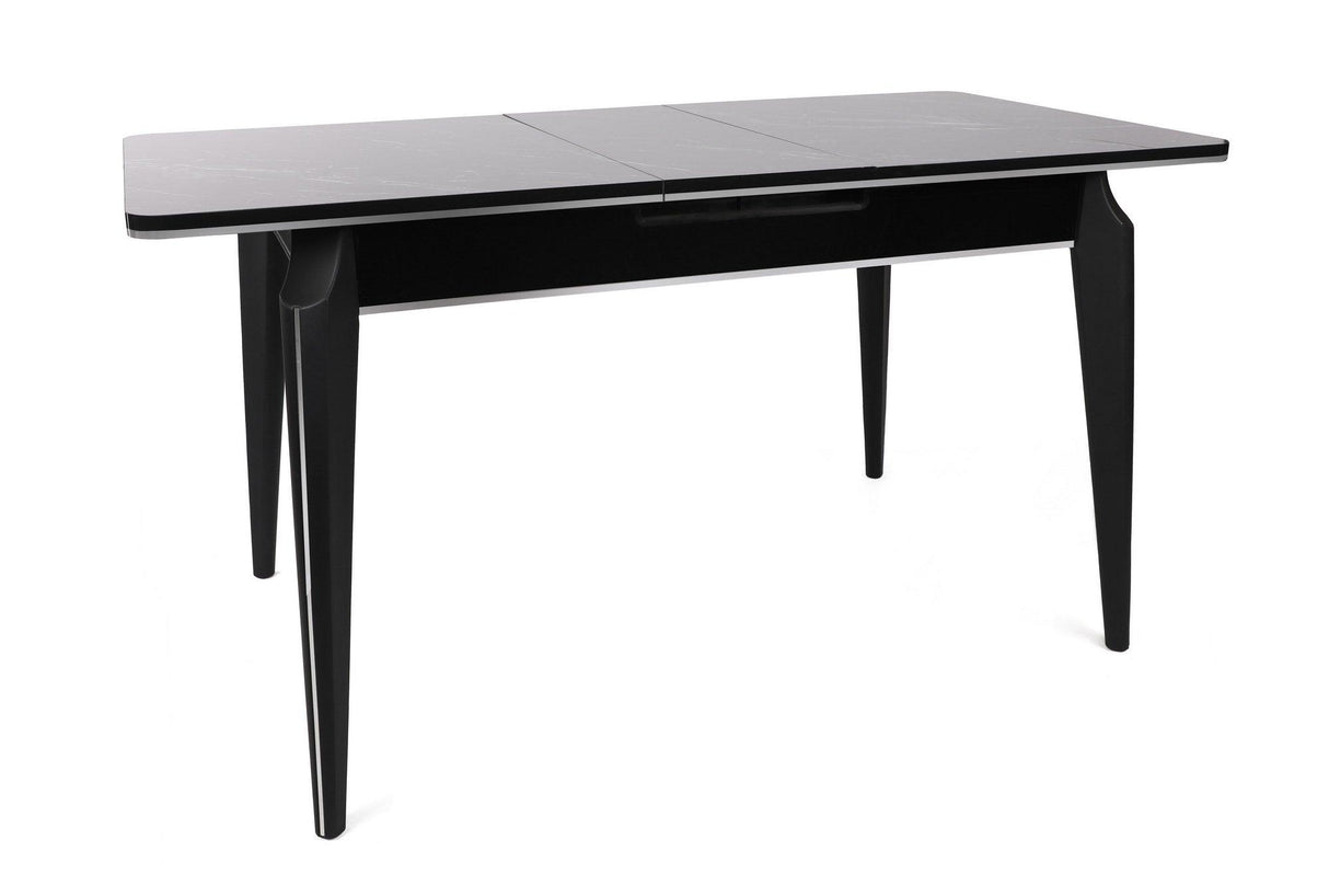 Masa Bucatarie Star Dining Table Extensibila, Gri, 120 x 75 x 79 cm - Negru, SKU 974NMB1735