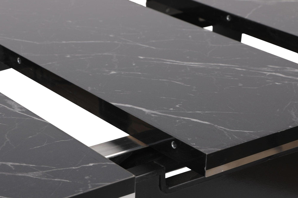 Masa Bucatarie Star Dining Table Extensibila, Gri, 120 x 75 x 79 cm - Negru, SKU 974NMB1735